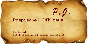 Pospischel Józsua névjegykártya